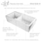 Alfi Brand 36" White Smooth Apron Thick Wall Fireclay Dbl Bowl Farm Sink AB3618DB-W - alternate 9